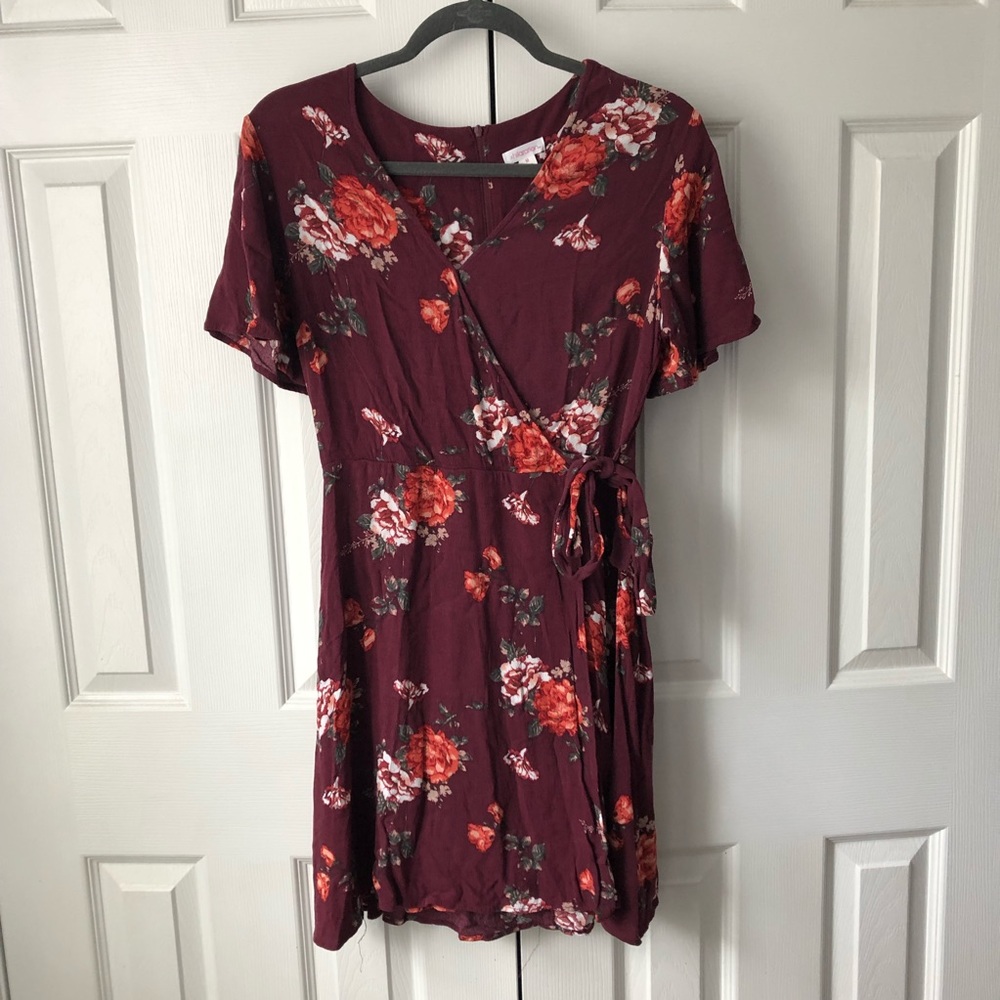 Floral Wrap Dress